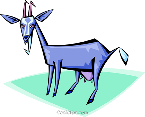 Billy Goat Royalty Free Vector Clip Art Illustration - Illustration (480x385), Png Download