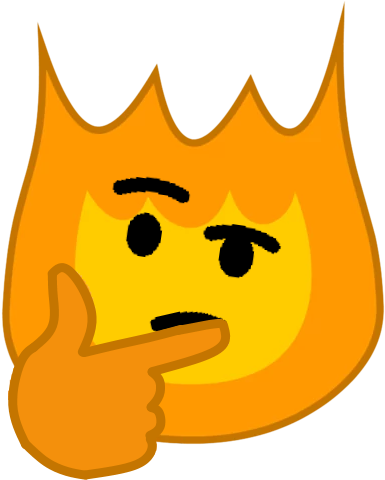 Thinking Firey - February 22 (500x506), Png Download