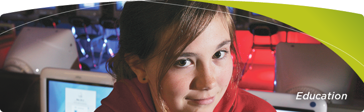 Community Education Girl - The Grand Island Chamber Of Commerce (717x221), Png Download