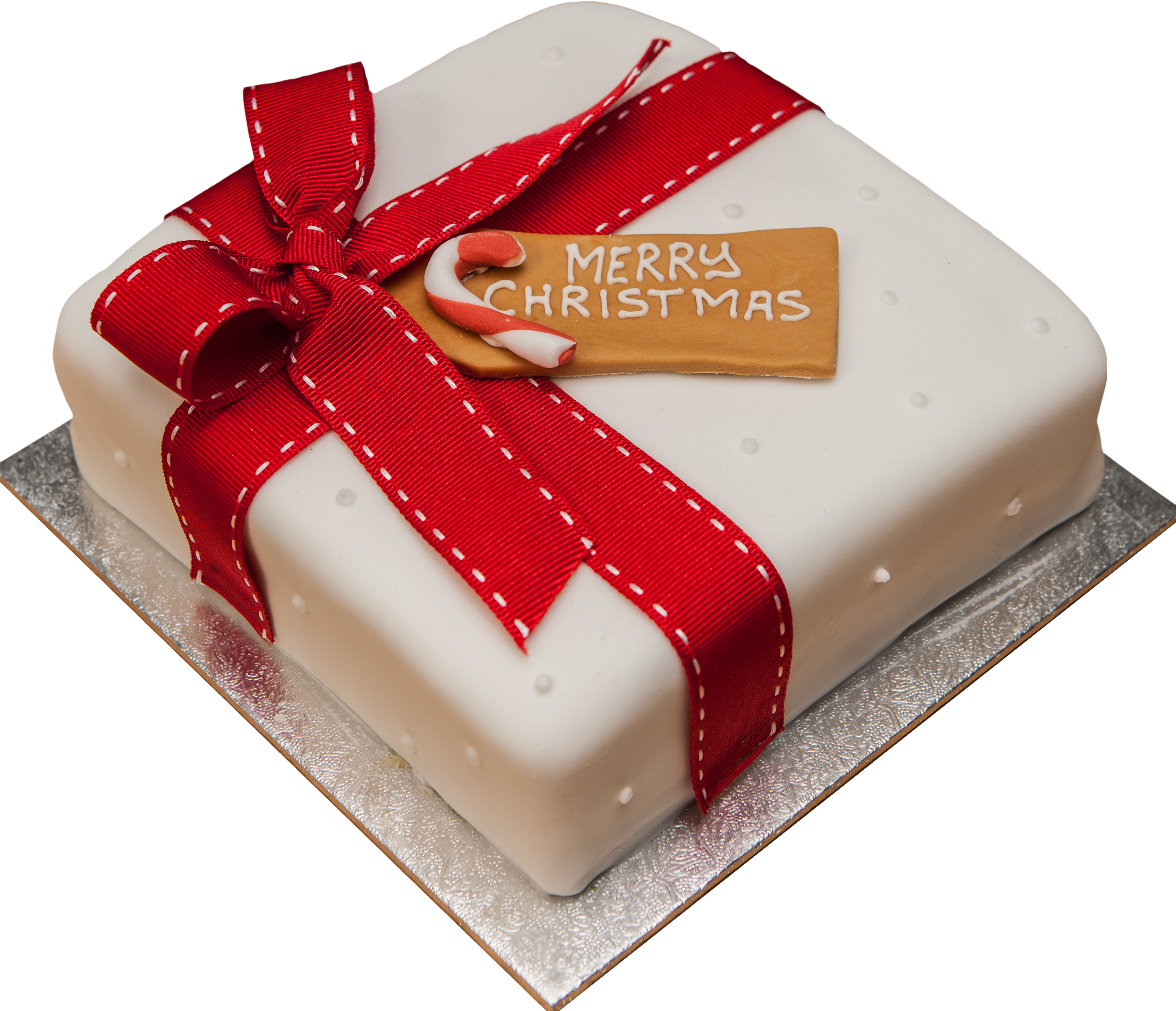 7 Parcel Cake Large 6inch - Christmas Cake Transparent (3390x3390), Png Download