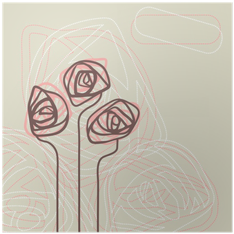 Abstract Floral Background - Design (400x400), Png Download