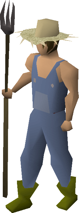 Fred The Farmer - Runescape Farmer (256x689), Png Download