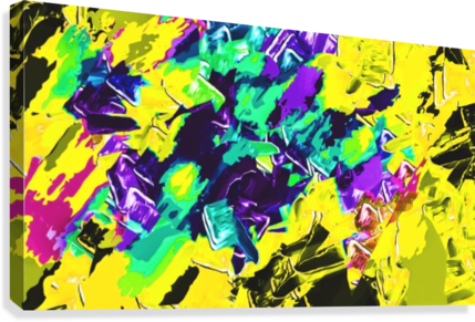 Yellow Green Pink Purple Painting Texture Background (429x291), Png Download