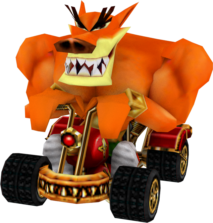 Crash Nitro Kart Tiny Tiger In-kart - Crash Nitro Kart Tiny (738x772), Png Download