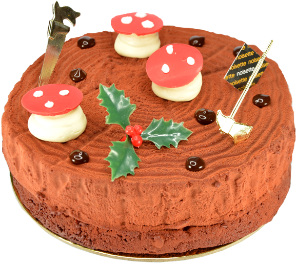 Christmas Trunk Cake - Chocolate Cake (800x800), Png Download
