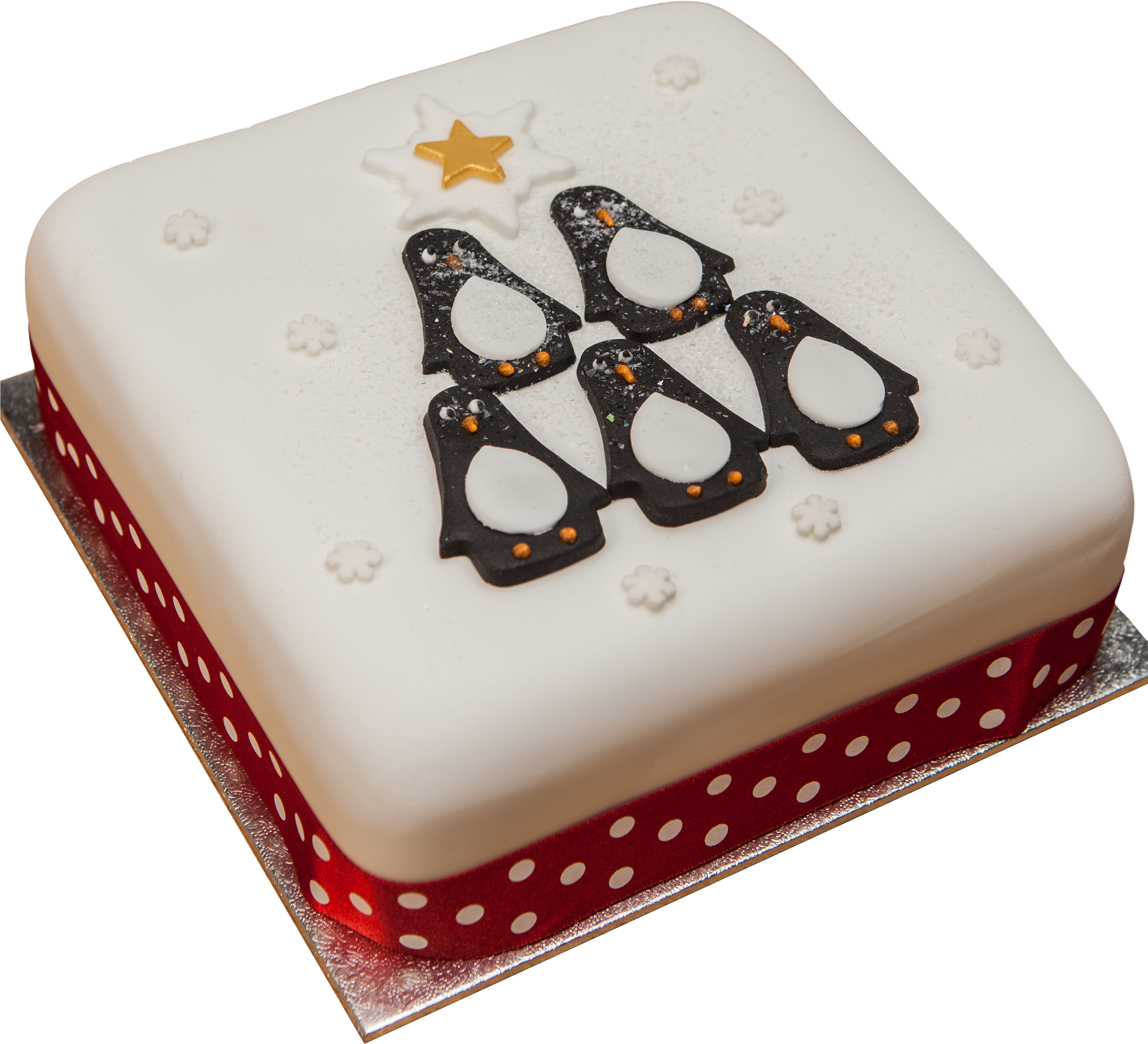 8 Penguin Cake - Baking (3243x3243), Png Download