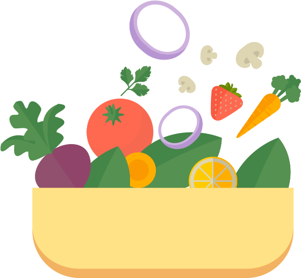 My Healthy Plate Components - Fruits And Vegetables Plate Clipart (720x738), Png Download