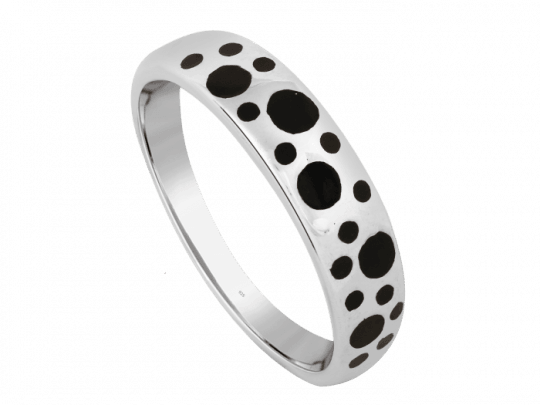 Polka Dotted Couple Ring - Polka Dot (540x405), Png Download