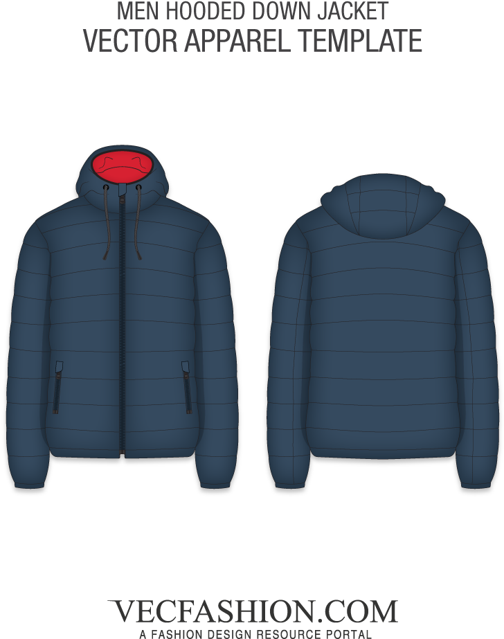 Mens Hooded Down Jacket - Modern Women Chef Coat (1000x1000), Png Download