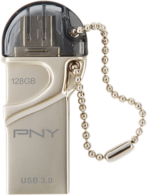 Flash Drive For Android Devices - Pny 64gb Duo Link Otg Usb 3.0 Flash Drive (432x432), Png Download