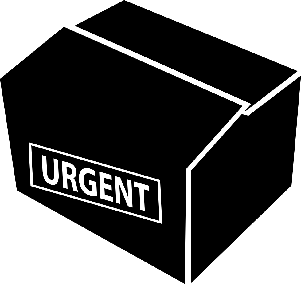 Packing Box With Urgent Delivery Comments - Icon (980x924), Png Download