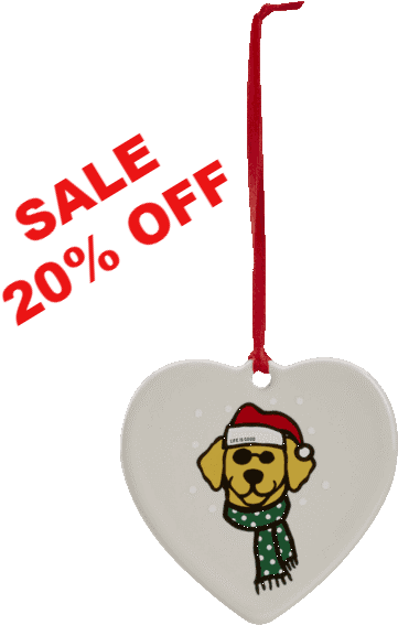 Doggy Santa Ornament - Percentage (570x570), Png Download