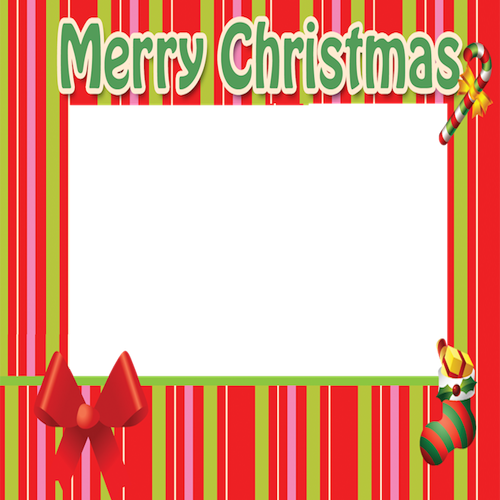 Create Your Christmas Card Online Free - Picture Frame (500x500), Png Download