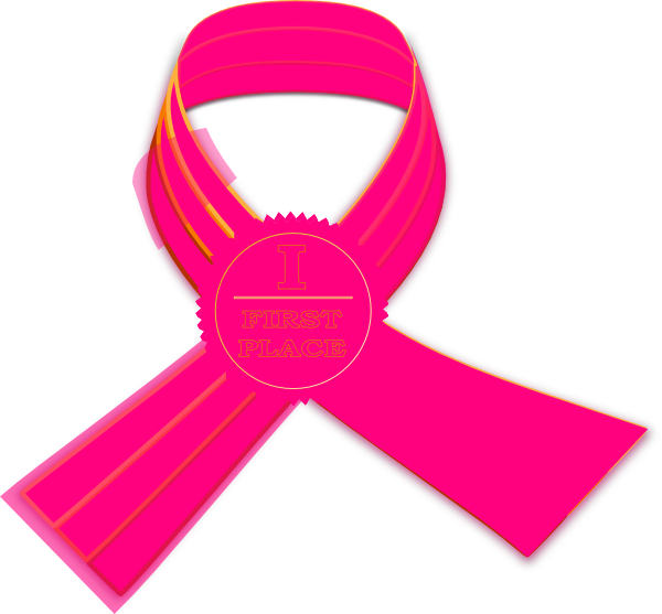 Breast Cancer Ribbon Clip Art Free Vector - Clip Art (600x557), Png Download
