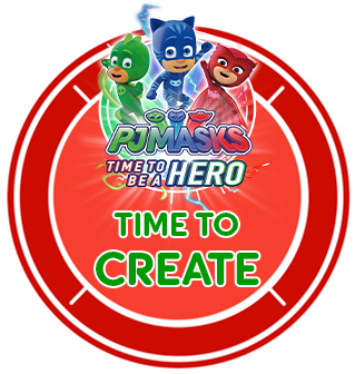 It's Time To Be A Hero - Pj Masks Multi Coloured Square Filled Cushion (525x368), Png Download
