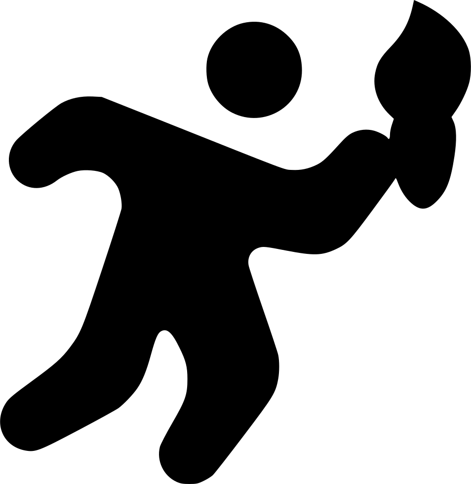 Man With Olympic Torch Comments - Medal (954x980), Png Download