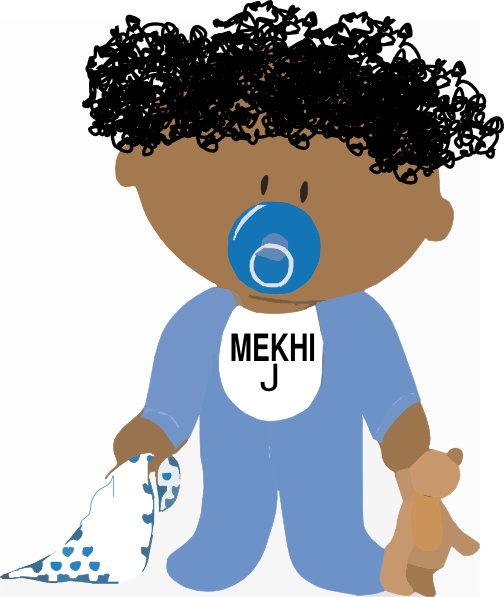How To Set Use African-american Baby Boy Svg Vector (504x597), Png Download