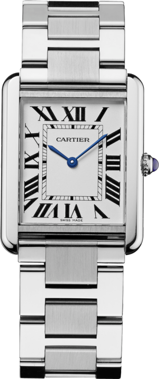 Tank Solo Watch - Cartier Tank Solo Men's Watch W5200014 (314x746), Png Download