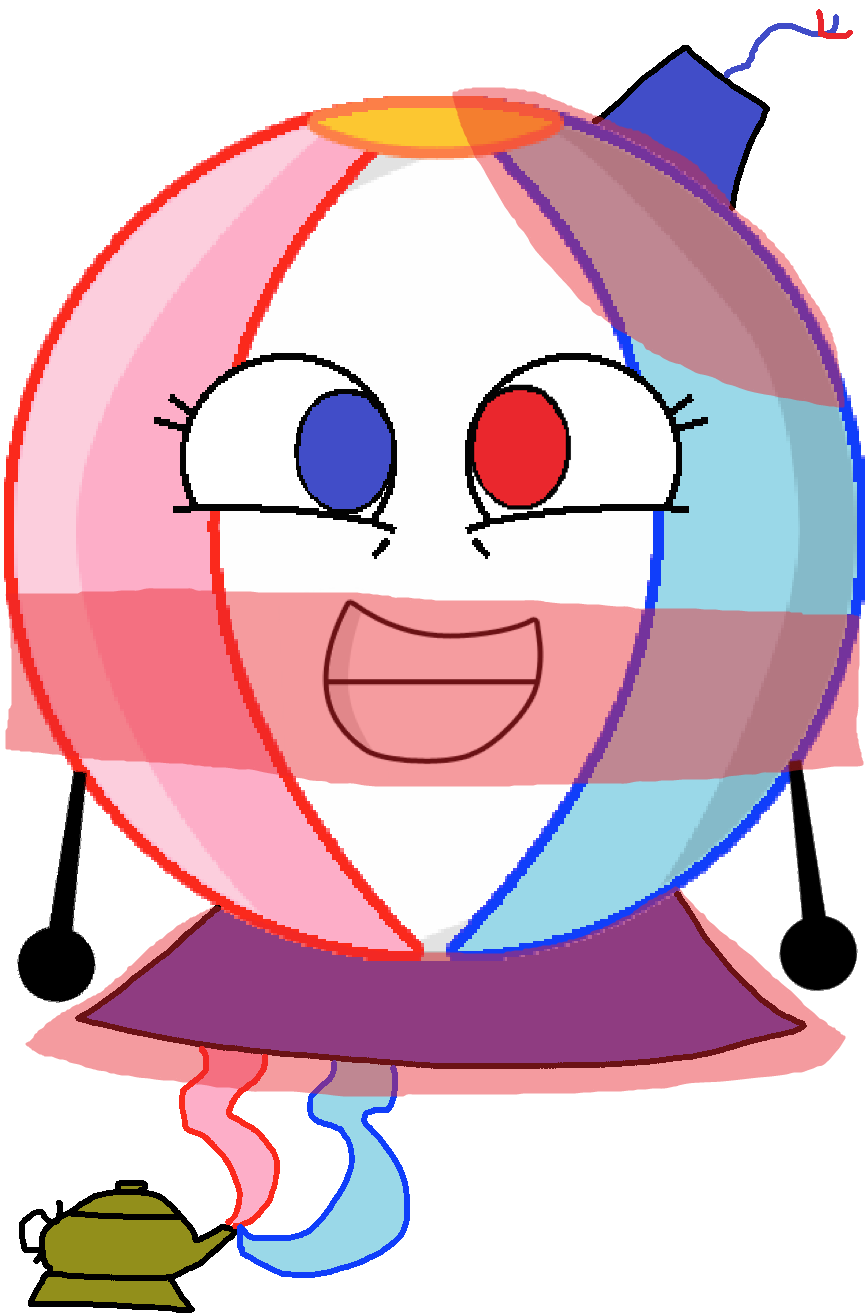 Beach Ball As A Genie Vector - Battle For Isle Sleep Beach Ball (867x1319), Png Download