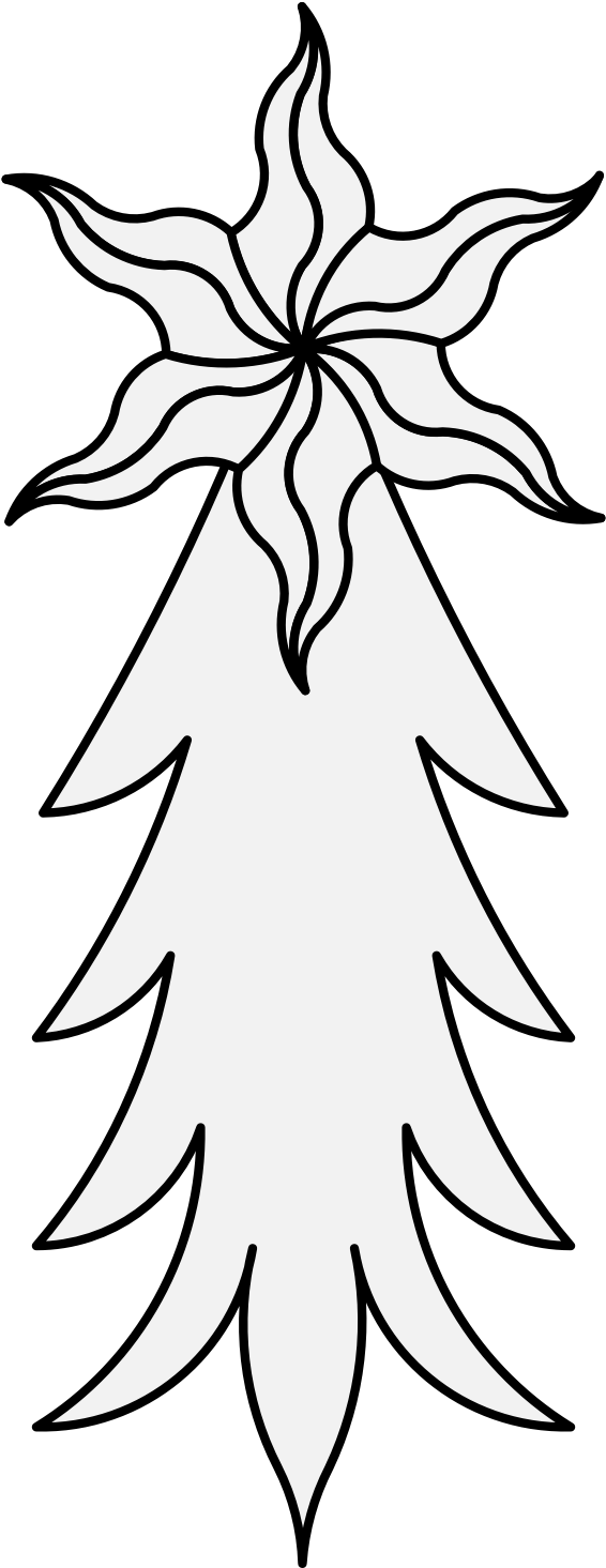Comet - Line Art (591x1469), Png Download