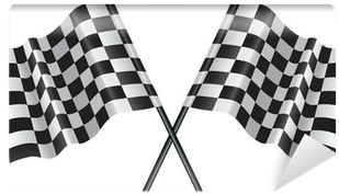 Motor Racing Checkered, Chequered Flag Wall Mural • - Chequeres Flag (400x400), Png Download