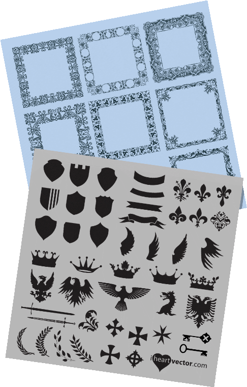 Iheartvector Freevectorpack 1 - Temporary Tattoo (500x775), Png Download