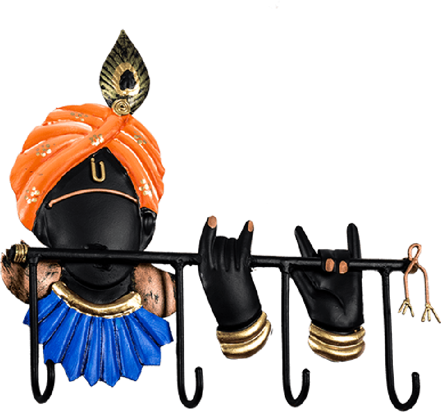 Shri Krishna Images Hd Png - Krishna With Flute Png (900x1350), Png Download