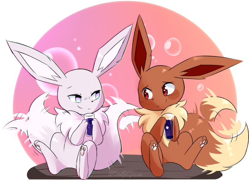 Spoiler - Eevee - Eevee Senty Purr (838x600), Png Download