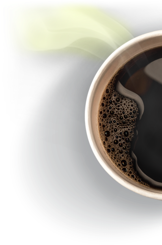 Steaming Cup Of Coffee - Coffee (1036x826), Png Download