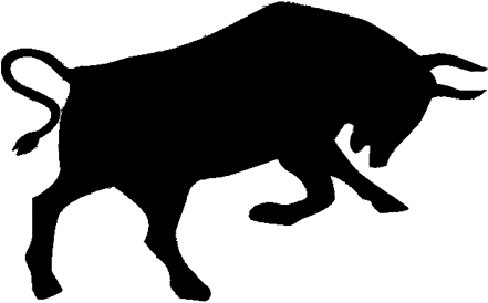Bull Black Png (458x320), Png Download