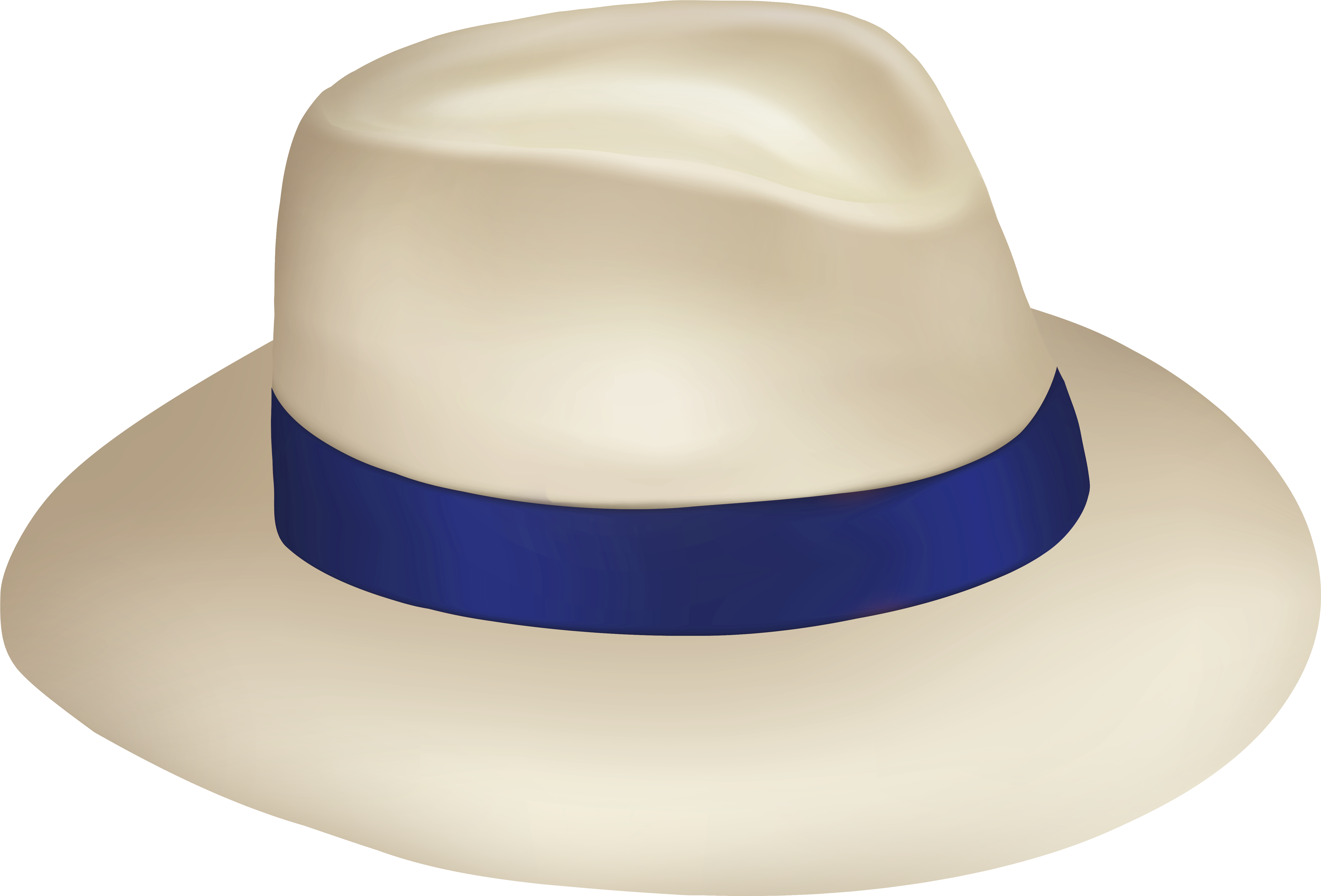 Free Png Panama Sun Hat With Blue Ribbon Png Images - Cuban Fedora Clip Art (850x577), Png Download