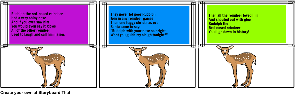 Rudolph The Red-nosed Reindeer - Roe Deer (1164x385), Png Download