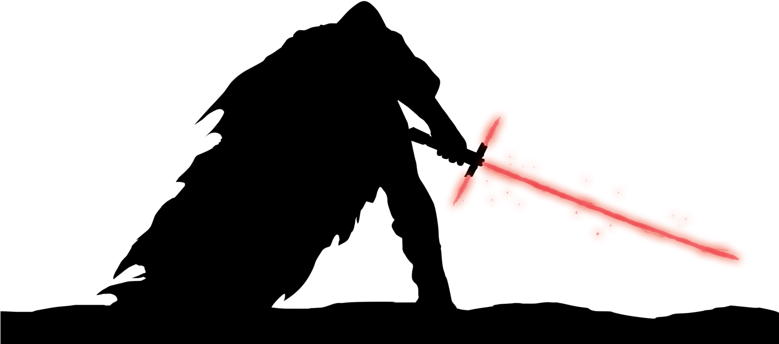 Light Saber Star Wars The Force - Star Wars The Force Awakens Png (1181x551), Png Download