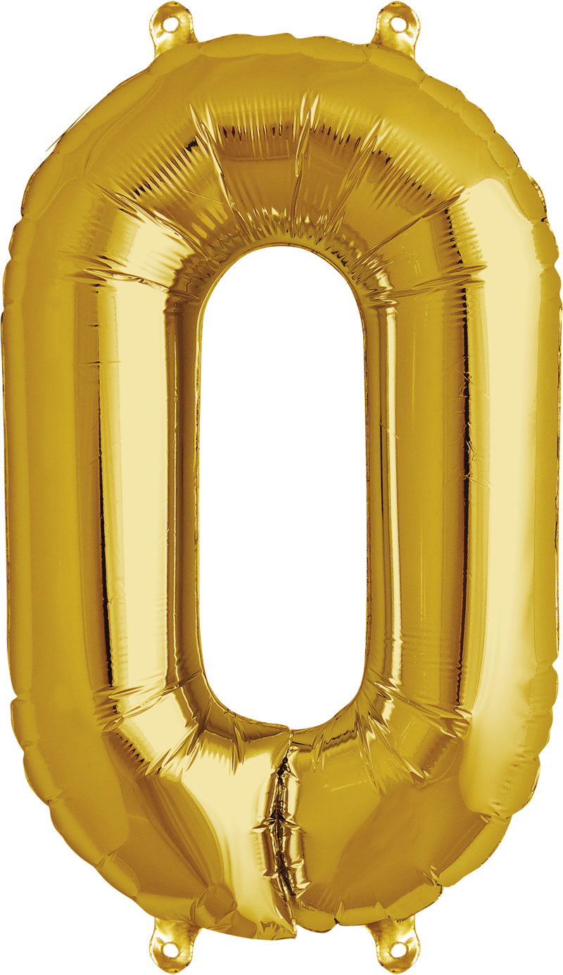 Hg34oor - Metallic Gold 16 Inch Balloon Numbers (800x1386), Png Download