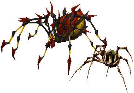 Venom Spiders - Red And Yellow Spider (435x301), Png Download