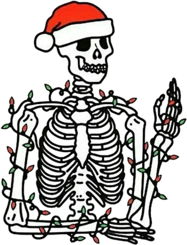 Tumblr Skeleton Bone Bones Skull Skulls Newyear Christm - You Are Dead Inside But (938x809), Png Download