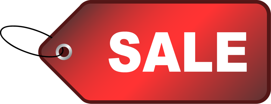 Sale Tag Transparent Pictures - Sale Clipart (900x347), Png Download