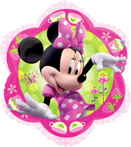 18" Disney Minnie Mouse Pink Flower Foil Balloon - Balloons Minnie Mouse (500x500), Png Download