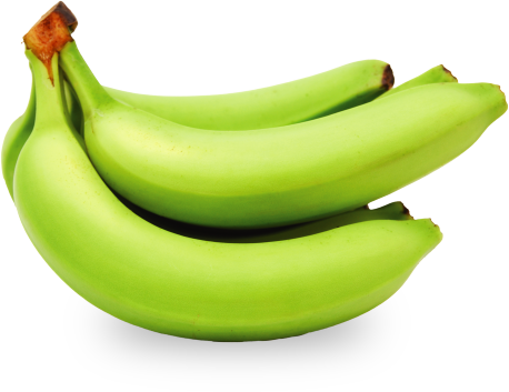 Img Organic Banana Page - Green Banana (458x353), Png Download