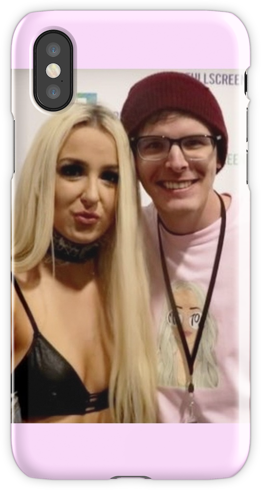 'tana Mongeau And Idubbbztv Meeting Meme' Iphone Case - Tana Mongeau And Idubbbz (750x1000), Png Download
