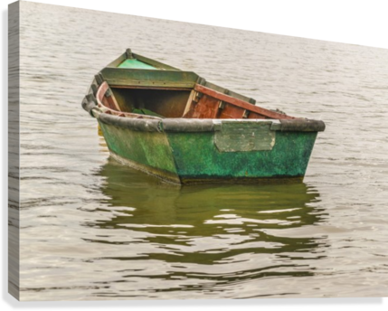 Old Fishing Boat At Santa Lucia River In Montevideo - Rio Santa Lucia (429x344), Png Download