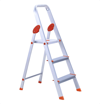 Bathla 2 Steps Step Ladder - Aluminium Ladder Png (420x440), Png Download