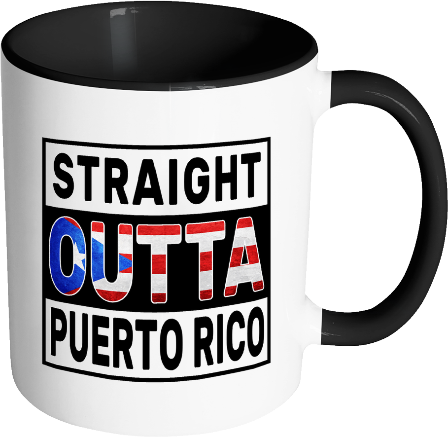 Straight Outta Puerto Rico - Mug (1024x1024), Png Download