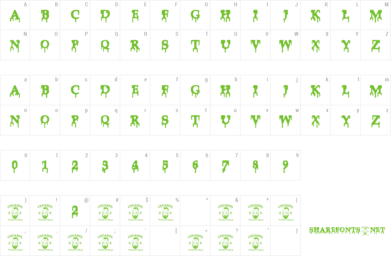 Font Cocaine Preview - Sifonn Font (1300x850), Png Download