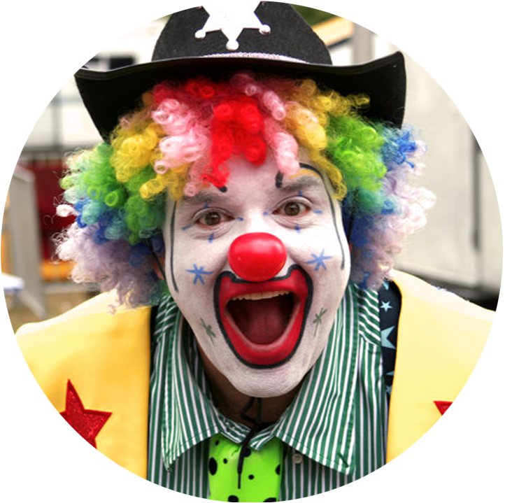 Clowns Magicians (722x719), Png Download