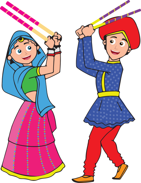 Navratri Png - Navratri Clip Art Png (463x600), Png Download