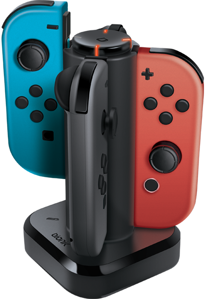 Nintendo Switch - Quad Port Charging Dock For Joy-con (411x600), Png Download