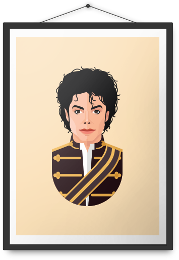 Michael Jackson Poster - Michael Jackson (500x600), Png Download