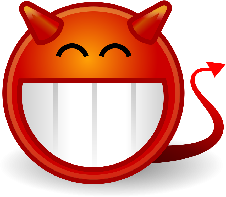How To Set Use Tango Face Devil Clipart (900x900), Png Download
