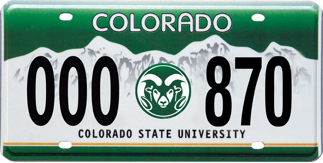 Order Plates - Colorado Pueblo Chile License Plate (633x321), Png Download
